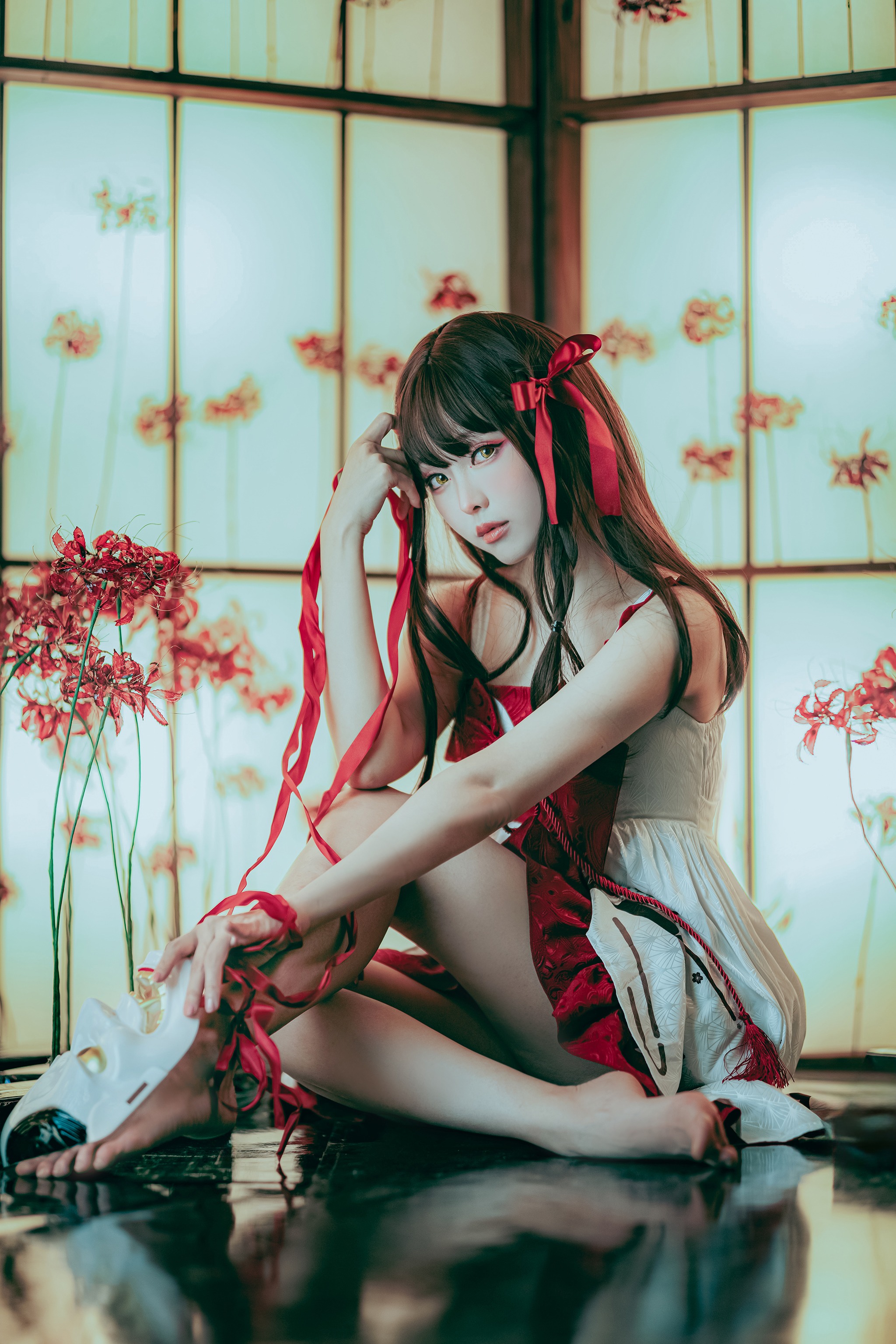 图片[1]-ElyEE子 – NO.150 A-Oni Higanbana鬼面彼岸 [15P]-XikXak